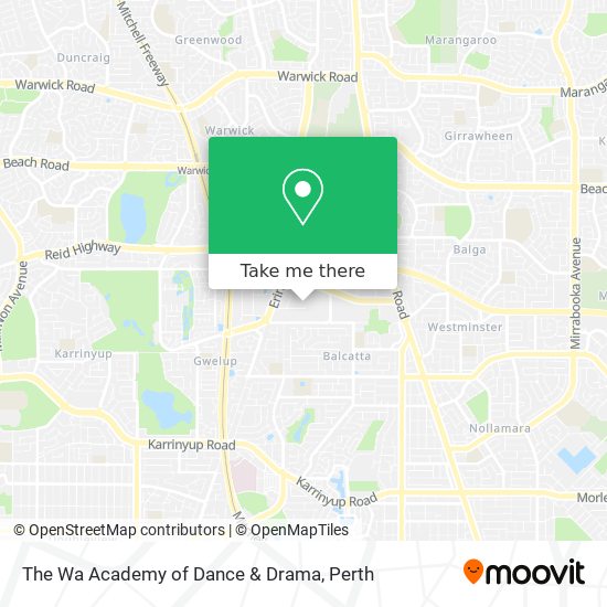 The Wa Academy of Dance & Drama map