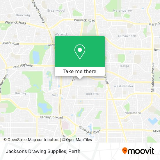 Jacksons Drawing Supplies map