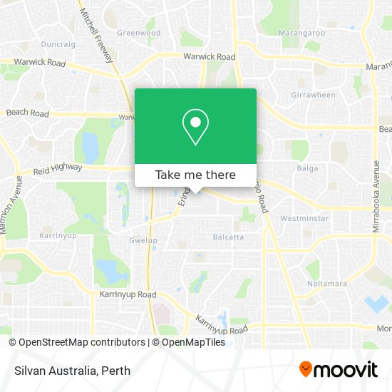 Silvan Australia map