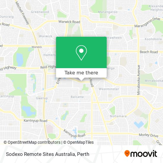Sodexo Remote Sites Australia map