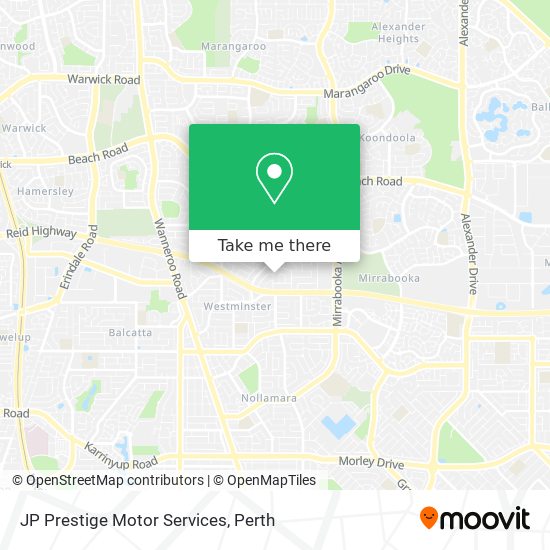 JP Prestige Motor Services map