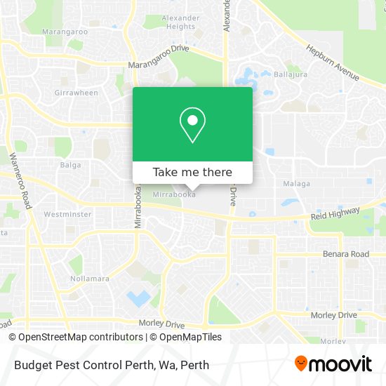Budget Pest Control Perth, Wa map
