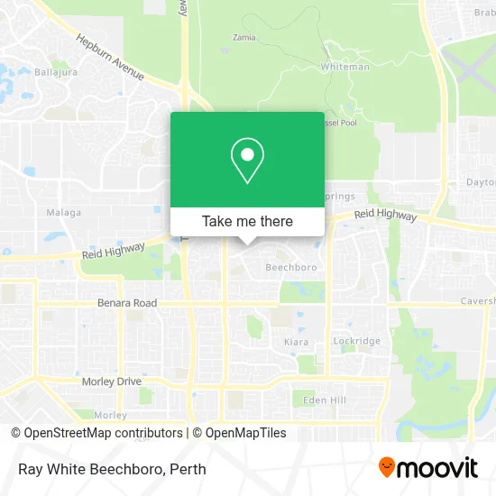 Mapa Ray White Beechboro