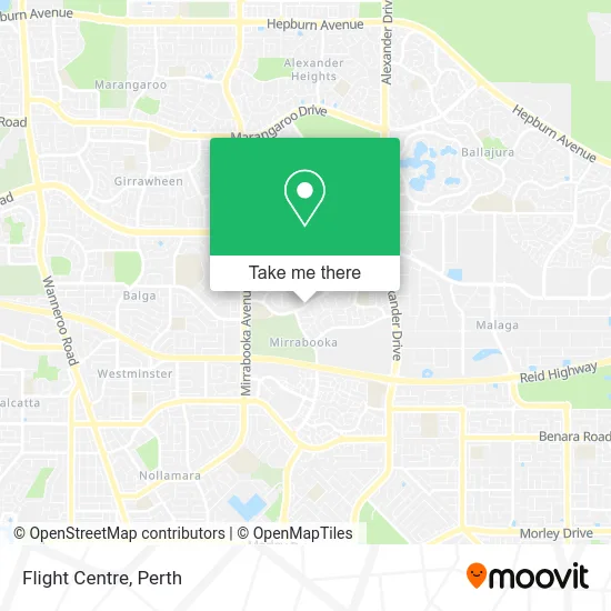 Mapa Flight Centre