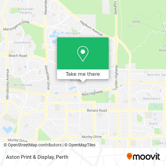 Aston Print & Display map