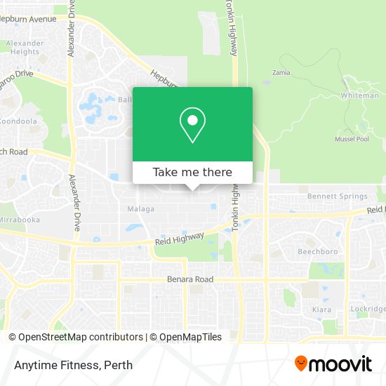 Anytime Fitness map