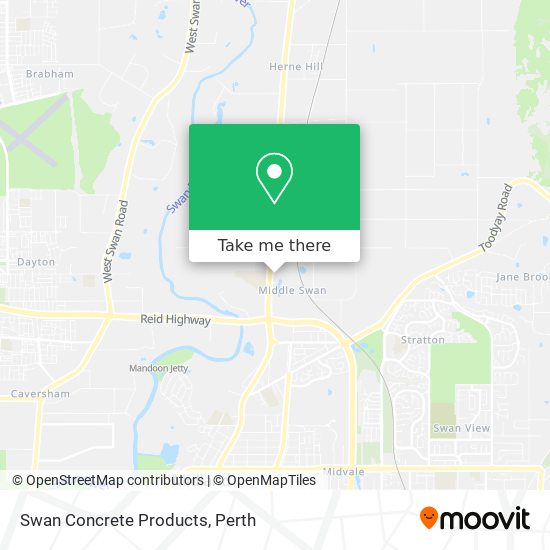 Swan Concrete Products map