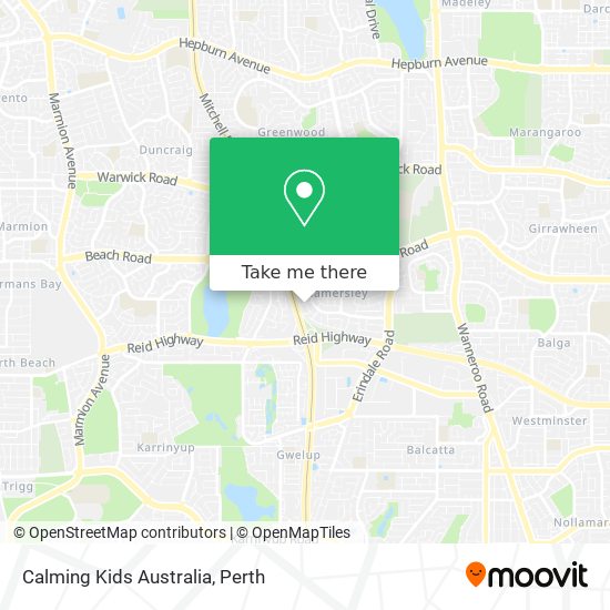 Calming Kids Australia map