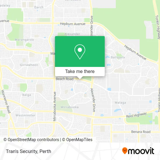 Mapa Tran's Security