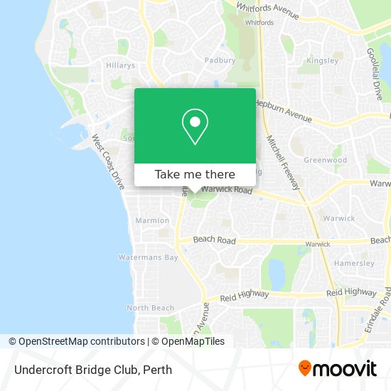 Undercroft Bridge Club map