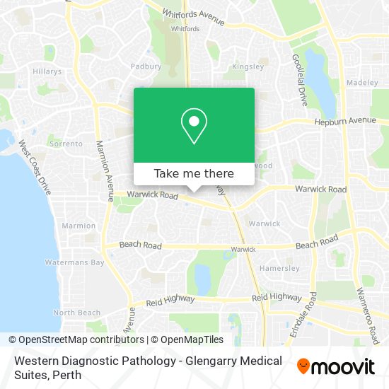 Western Diagnostic Pathology - Glengarry Medical Suites map