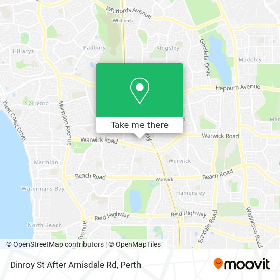 Dinroy St After Arnisdale Rd map