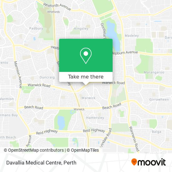 Davallia Medical Centre map