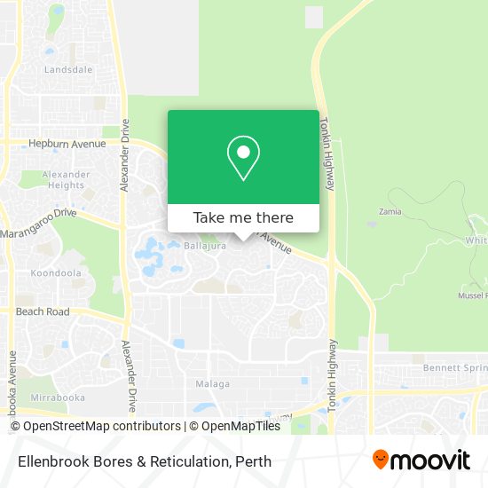 Ellenbrook Bores & Reticulation map