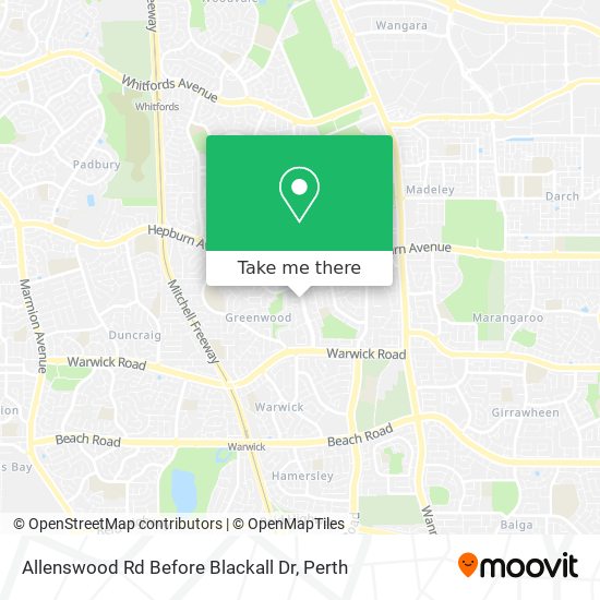 Allenswood Rd Before Blackall Dr map
