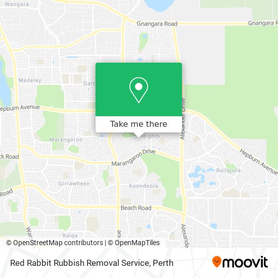 Red Rabbit Rubbish Removal Service map