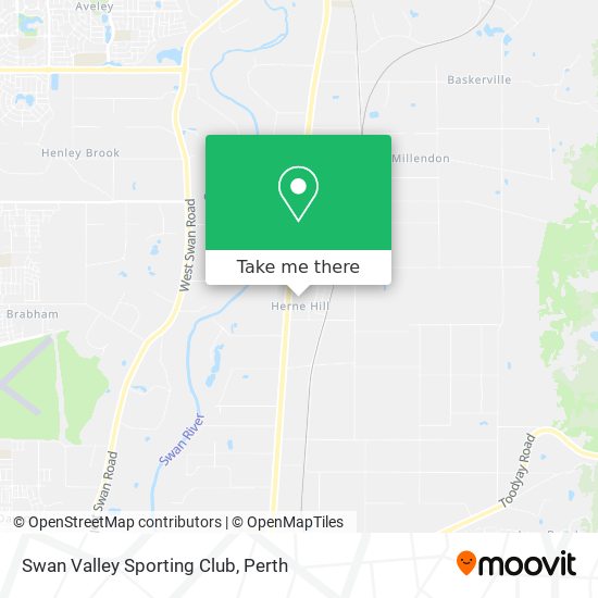 Mapa Swan Valley Sporting Club