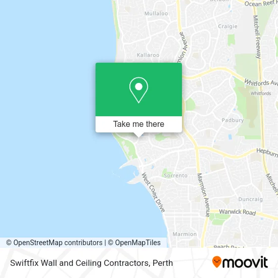 Swiftfix Wall and Ceiling Contractors map