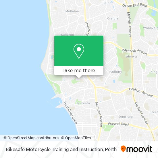 Bikesafe Motorcycle Training and Instruction map