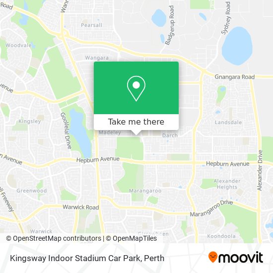 Kingsway Indoor Stadium Car Park map
