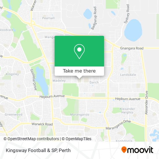 Kingsway Football & SP map