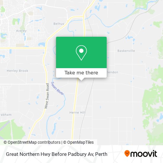 Great Northern Hwy Before Padbury Av map