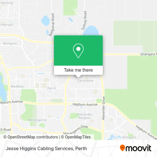 Mapa Jesse Higgins Cabling Services