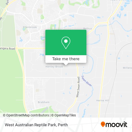 West Australian Reptile Park map