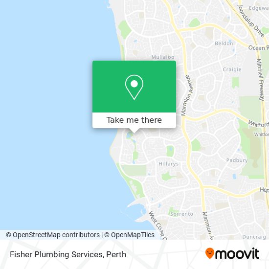 Fisher Plumbing Services map