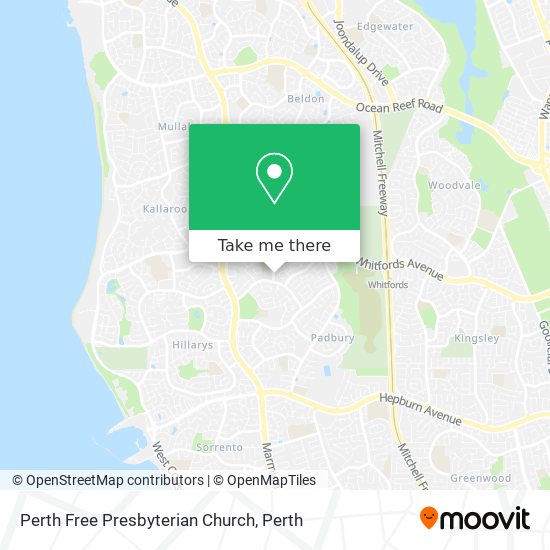Mapa Perth Free Presbyterian Church