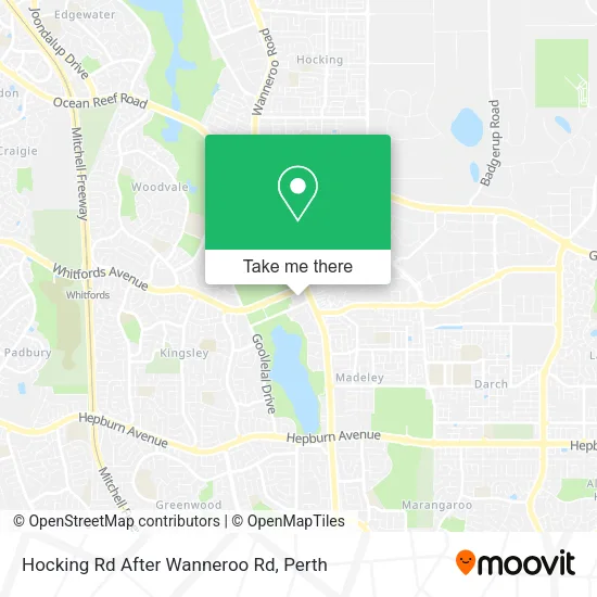 Hocking Rd After Wanneroo Rd map
