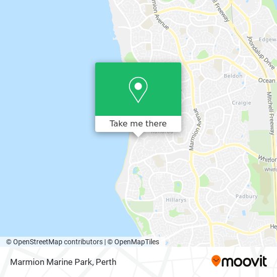 Marmion Marine Park map