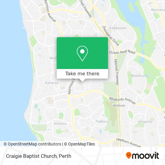 Craigie Baptist Church map