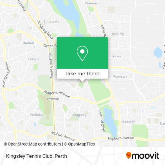 Kingsley Tennis Club map