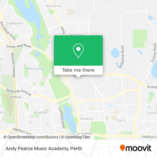 Andy Pearce Music Academy map