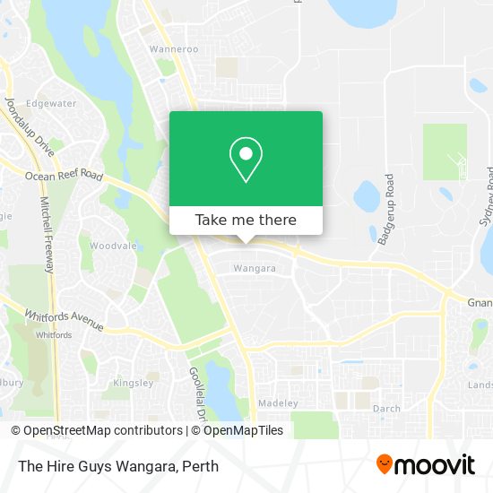 The Hire Guys Wangara map
