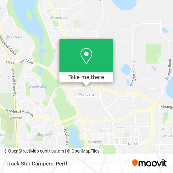 Track Star Campers map