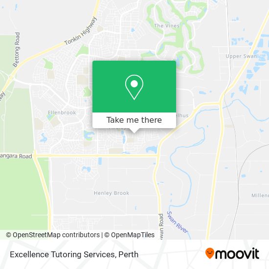 Excellence Tutoring Services map