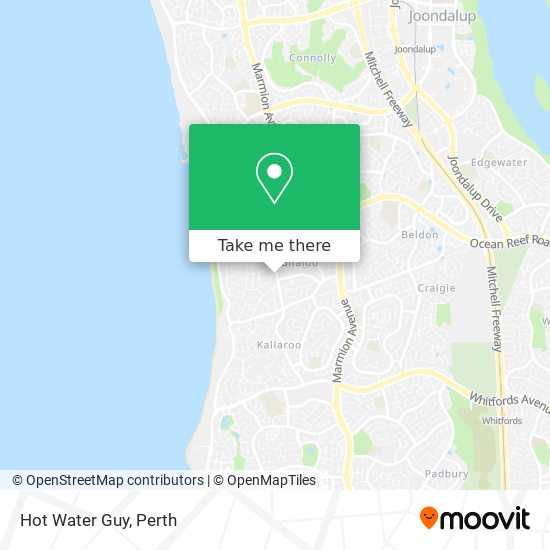 Hot Water Guy map