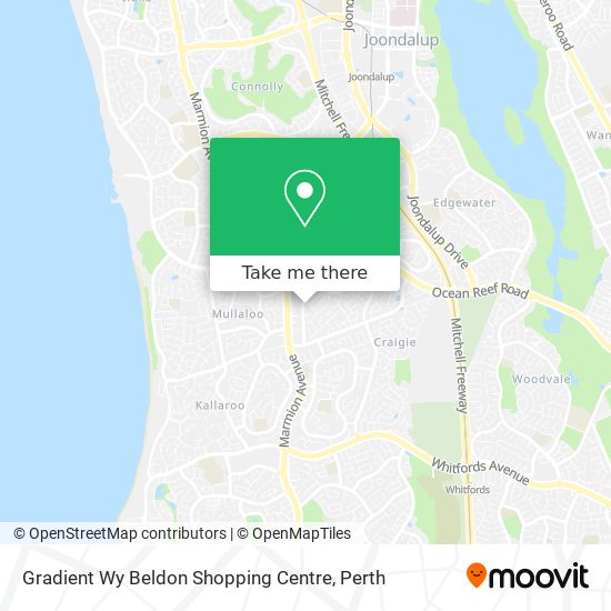 Gradient Wy Beldon Shopping Centre map