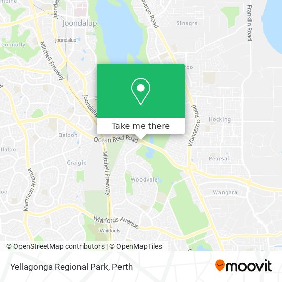 Yellagonga Regional Park map