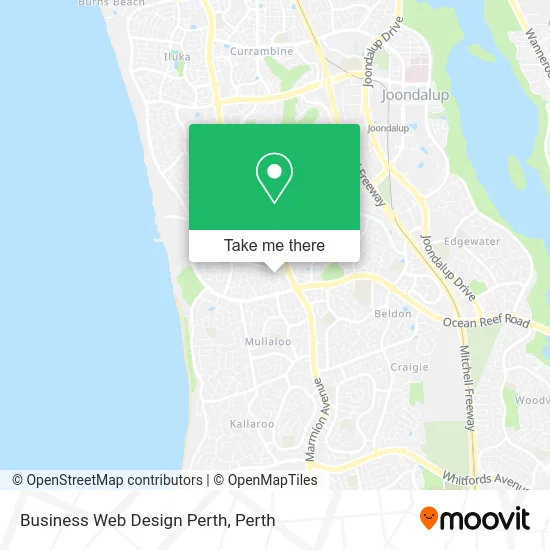 Mapa Business Web Design Perth
