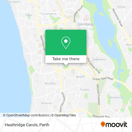 Heathridge Carols map