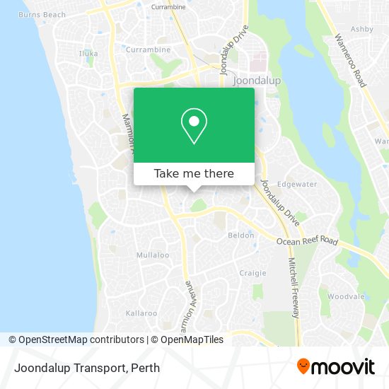 Mapa Joondalup Transport