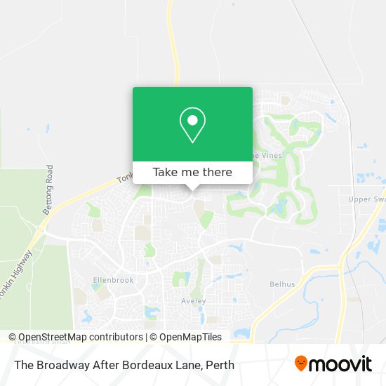 The Broadway After Bordeaux Lane map