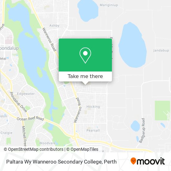 Paltara Wy Wanneroo Secondary College map
