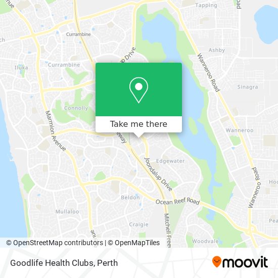 Goodlife Health Clubs map