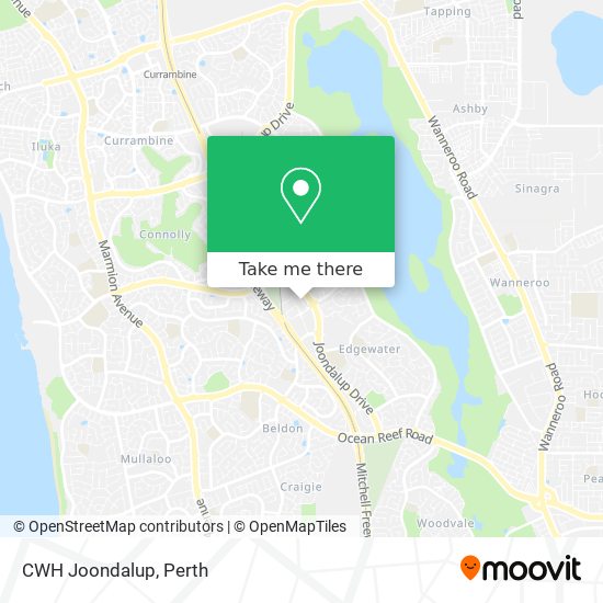 Mapa CWH Joondalup