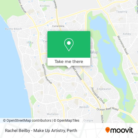 Rachel Beilby - Make Up Artistry map