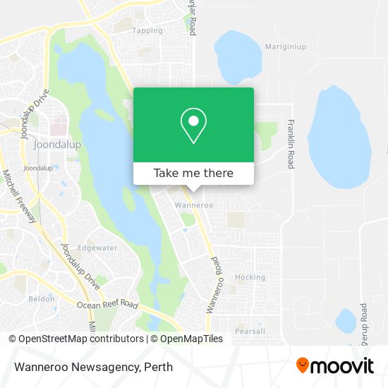 Wanneroo Newsagency map